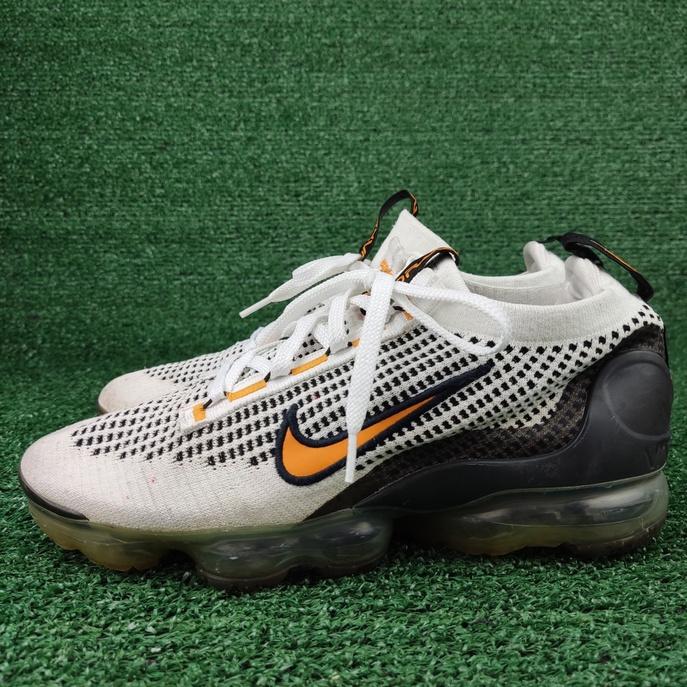 Nike Sneakers Kids 7Y White Air VaporMax 2021 FK DB1550-104 Flyknit Running Shoe - Picture 3 of 9